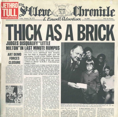 Portada de Thick as a Brick