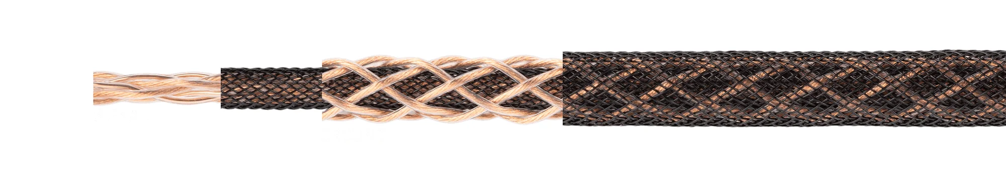 Kimber Kable Construcción del NEO-CU: trenza de señal central y trenza de masa exterior