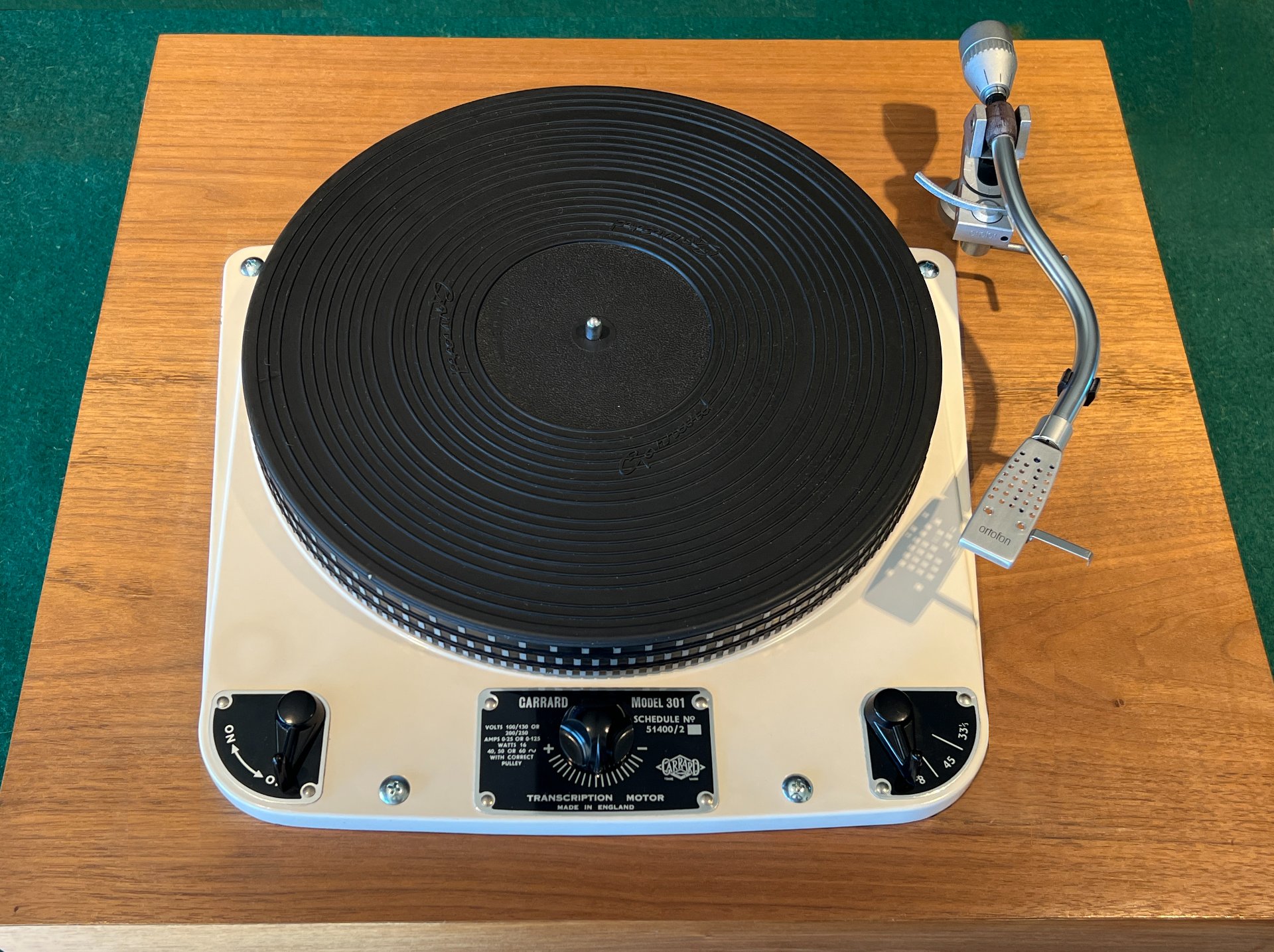 Giradiscos Garrard 301 con brazo Ortofon AS-212