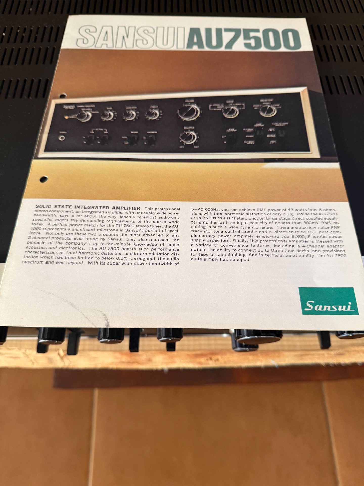 Sansui AU-7500 - imagen 3