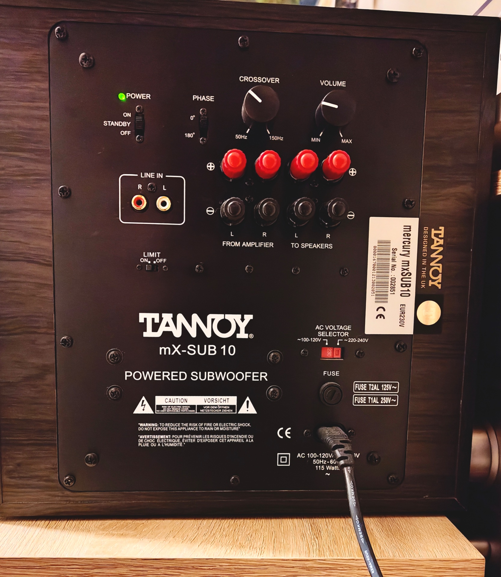 SUBWOOFER TANNOY - imagen 2