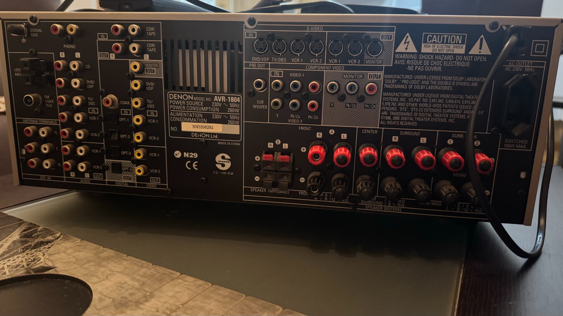 Receptor AV DENON AVR-1804 - imagen 4