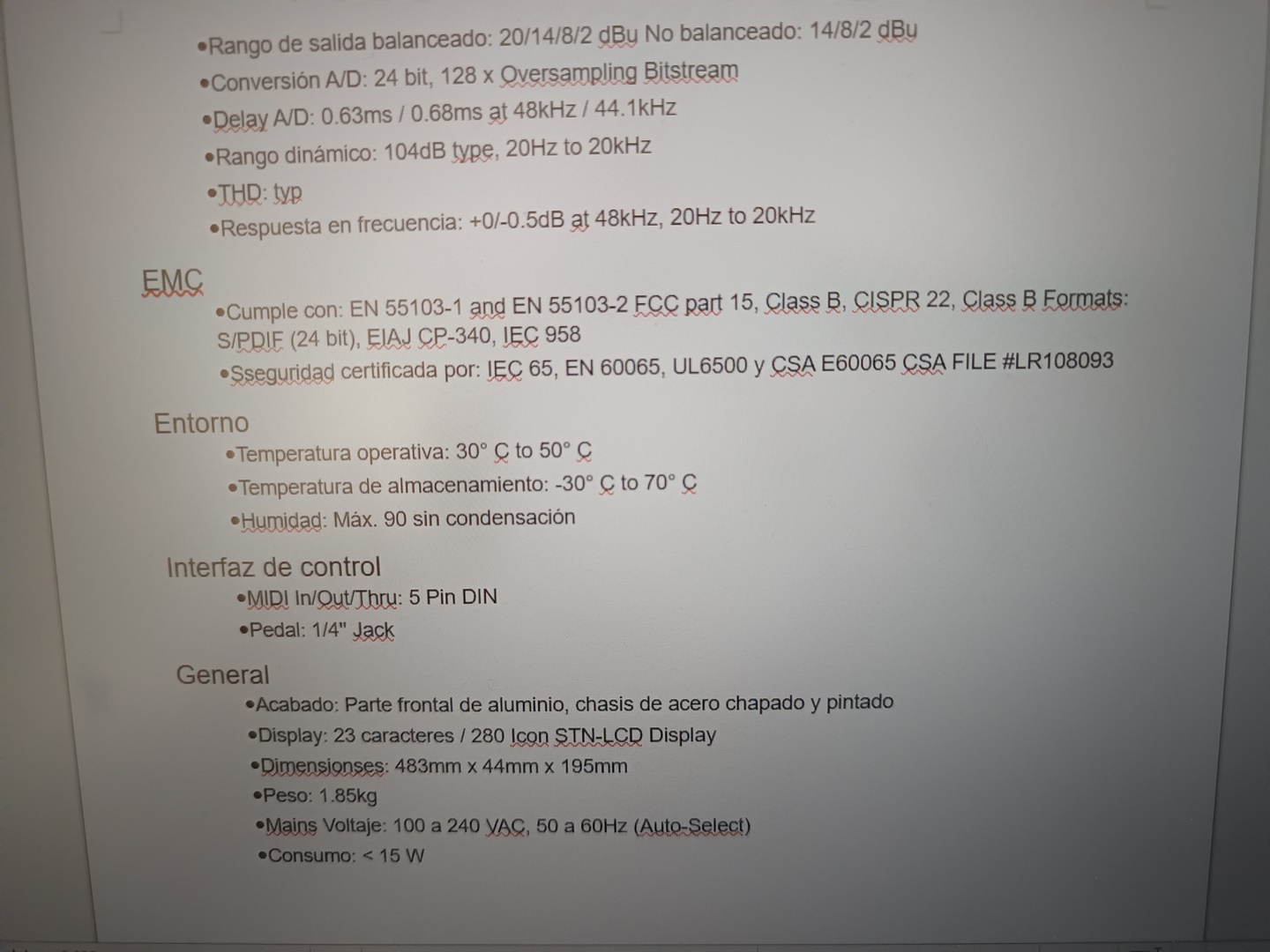 Procesador de Efectos reverberador - imagen 13