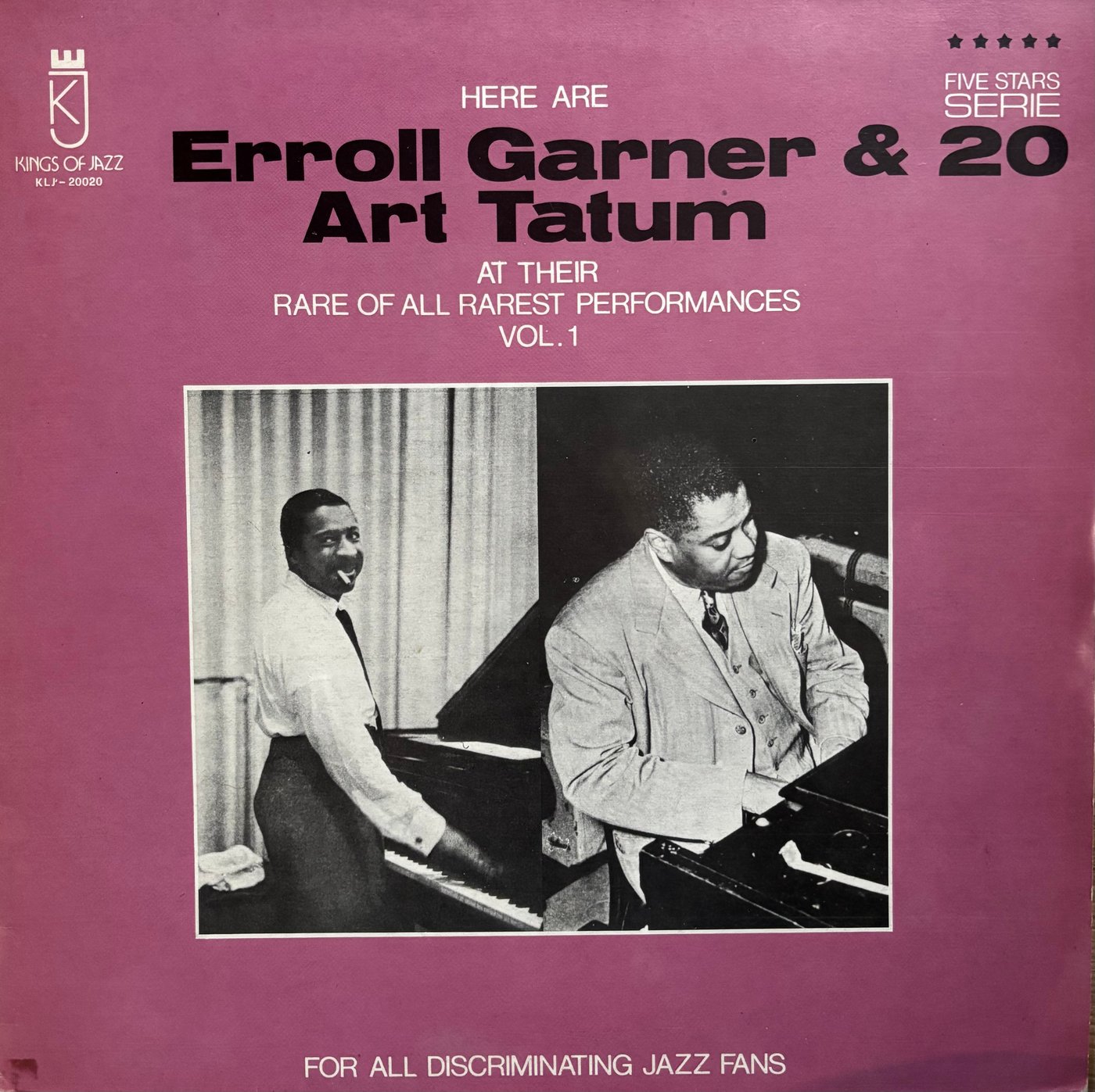 Erroll Garner & Art Tatum — Rare of All Rarest Performances Vol.1
