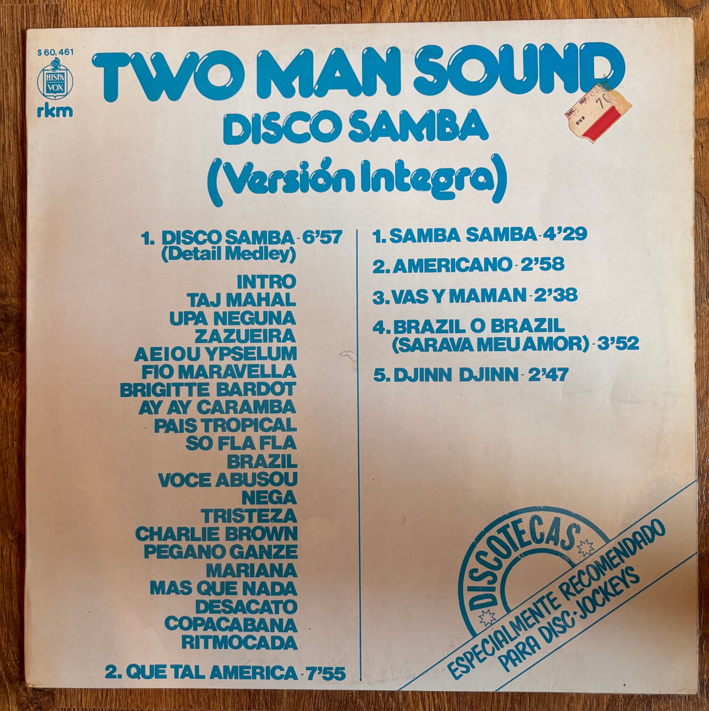 Two Man Sound — Disco Samba (Versión Integra)