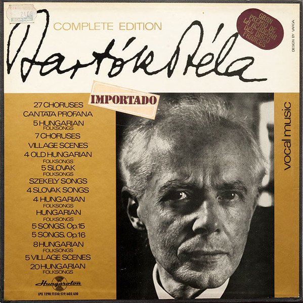 Bartók Béla — Complete Edition: Vocal Music